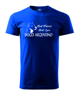 Tričko s potiskem Dogo Argentino best friend